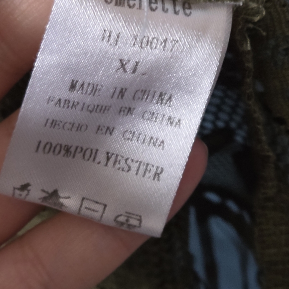 Lace Fringe Kimono XL - Picture 6 of 6